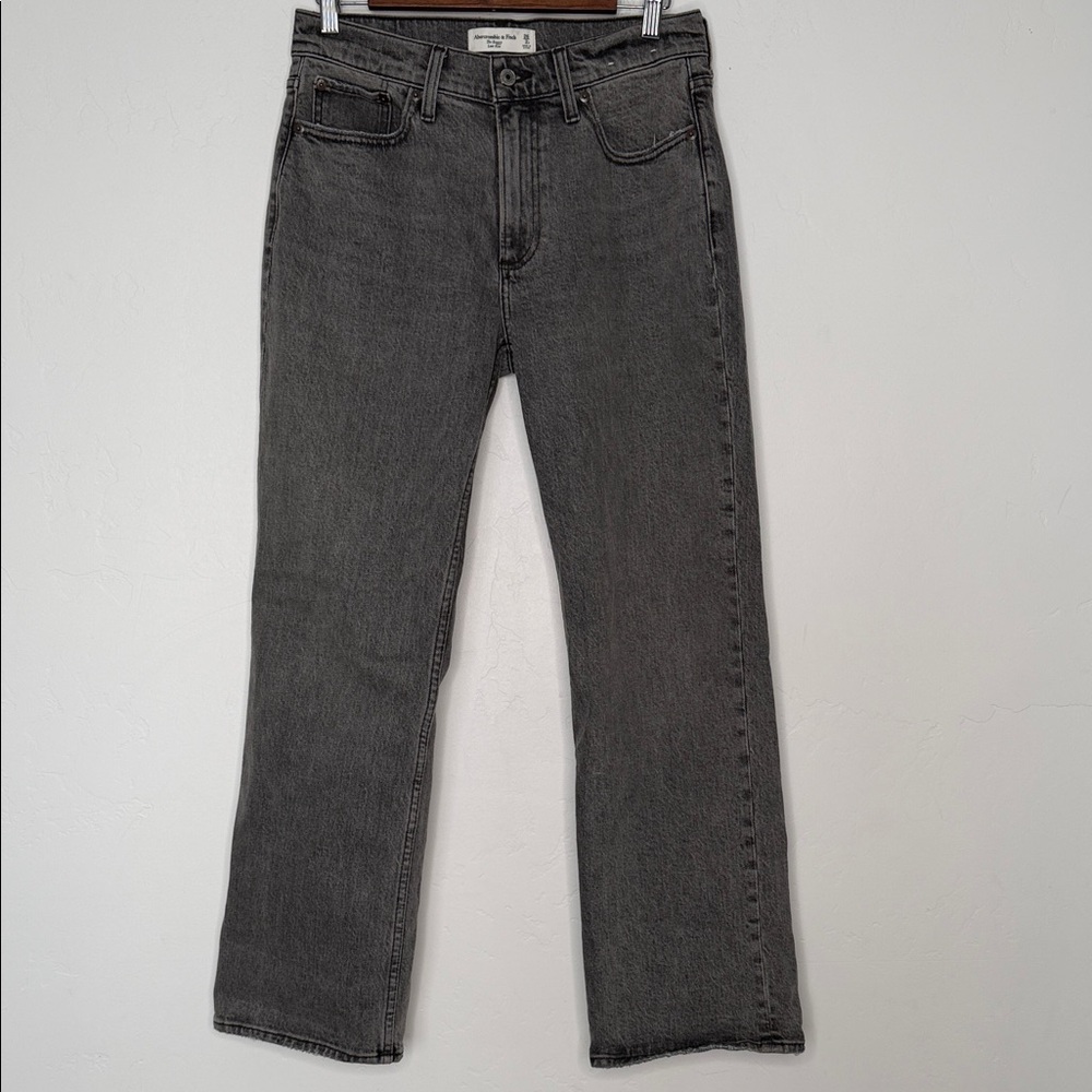 Abercrombie Baggy Low Rise Jeans Black Y2K Loose Fit 26 Short NWT